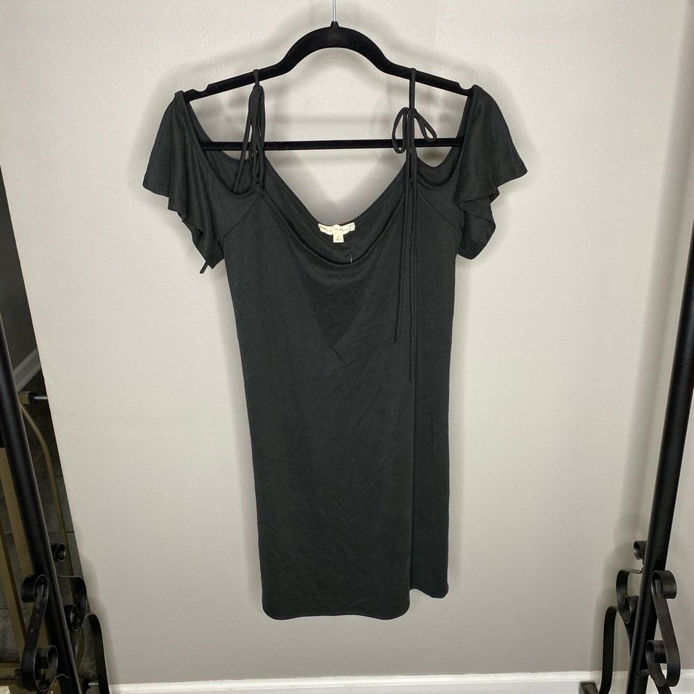 NEW Off Shoulder Strappy Black Dress